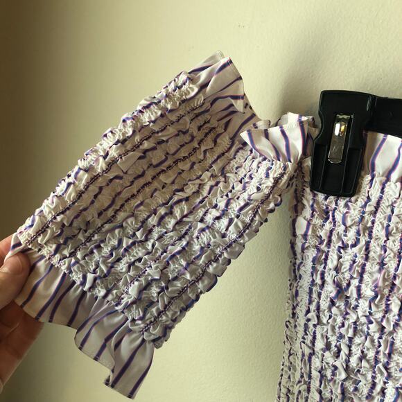 NEW Petersyn Revolve Diana Seersucker Popcorn Dress Size Small - Picture 7 of 9